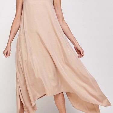 a mente Hanky hem midi dress - Tan