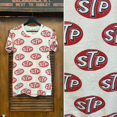 Vintage 1960’s STP Hot Rod Car Club NHRA Drag Race Oil Pop Art T-Shirt, 60’s Tee Shirt, Vintage Clothing 
