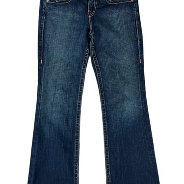 Women’s True Religion Blue Denim Becky Bootcut Jeans Sz 29 EUC