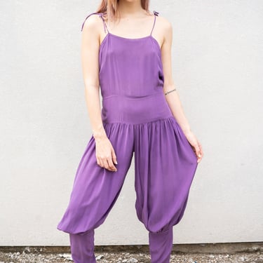 Lilac Silk Jumpsuit