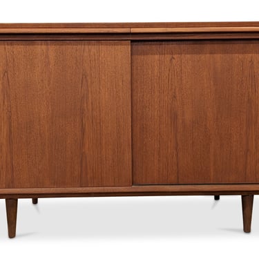 Teak Bar Cabinet w Pull Out Leaves - 0224114