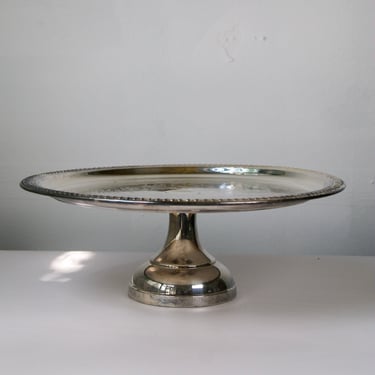 Silver Plated Round Cake Stand