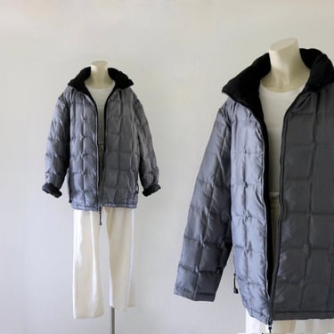 down puffer jacket - fleece lined 