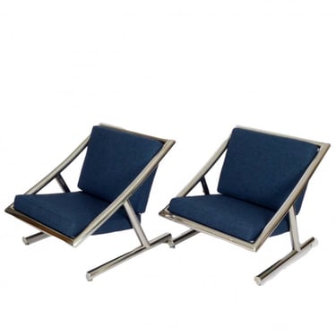 Pair of Plato Ginello Lounge Chairs