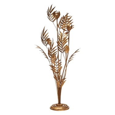 Gold Leaf Palm Floor Lamp