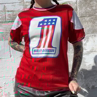 Vintage Red Harley Davidson Jersey (NOS)