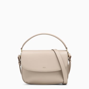 A.P.C. Sarah Grey Leather Shoulder Bag Women