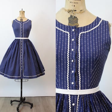 1950s LANZ Tyrollean COTTON dress xs | new spring summer 