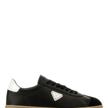 Prada Men Black Napa Leather Sneakers