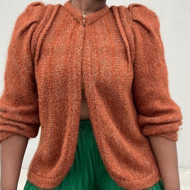 Nika Vtg Cardigan- Orange | S/M