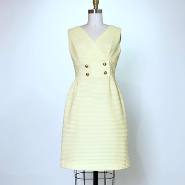 Yellow Mod 1960s Dress