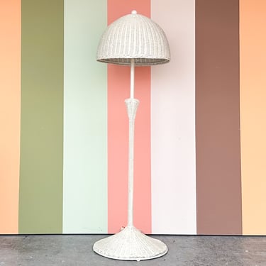 Wicker Chic Floor Lamp