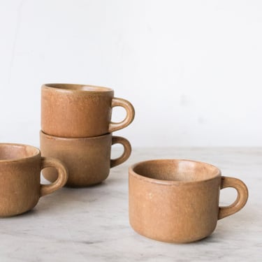 Vintage Stoneware Mug Set of 4