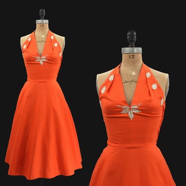 1950s Fallen Autumn dress 