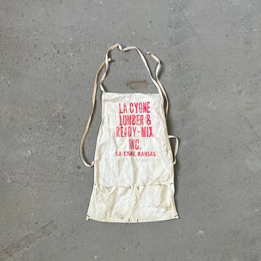 Vintage La Cygne Lumber Apron Kansas Workwear 