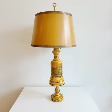 Carmella's Yellow Neoclassical Table Lamp