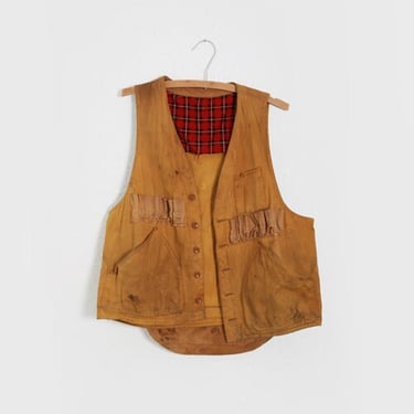 Vintage 30s 40s hunting Vest 