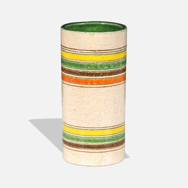 Aldo Londi Multi-Color Glazed Ceramic Vase for Bitossi Studio