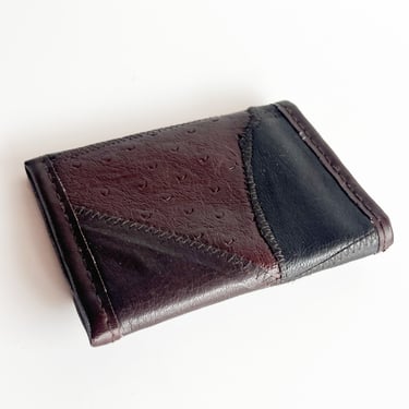 1990s Brown Patchwork Wallet