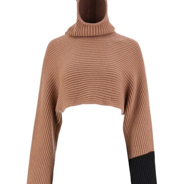 Ferragamo Women Cashmere Cropped Hoodie