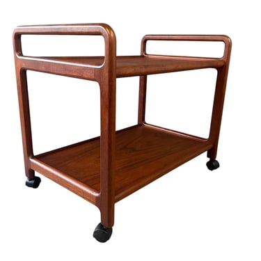 Danish Teak Mid Century Bar Cart or Drinks Trolley