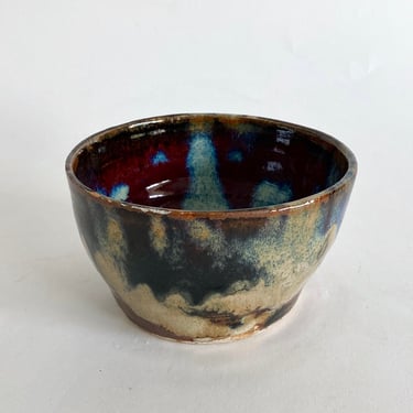 Hand-Thrown Glazed Pottery Bowl Laguna Beach Artist 