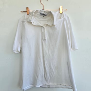 Christian Dior White Cotton Polo Shirt
