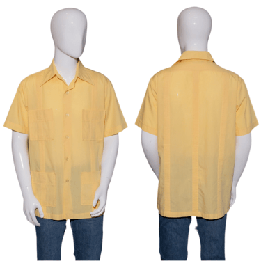 1970's Christian Dior Guayabera Shirt Size XL