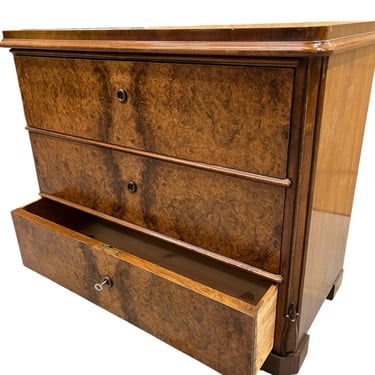 Danish Burl Wood Commode