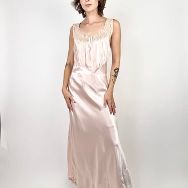 A Glowing Rose 1930s Slip Dress