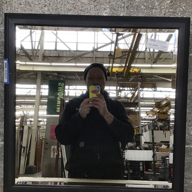 Wood Framed Beveled Mirror (Seattle)