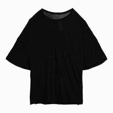 Rick Owens Oversized Black Cotton T-Shirt Men