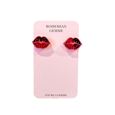 Sample Sale Pink Lip Stud Earrings