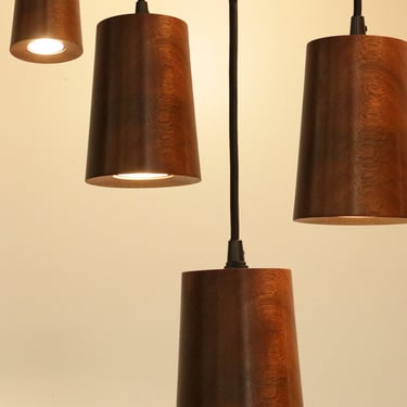 Fez Wood Pendant LED Light | Modern Minimalist Fixture 