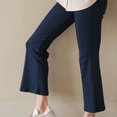 Donni Rib Kick Flare Pant - Navy