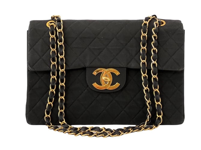 Chanel Black Caviar CC Turnlock Crossbody Bag 24K Gold Hardware