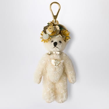 Prada White Teddy Bag Pendant Women