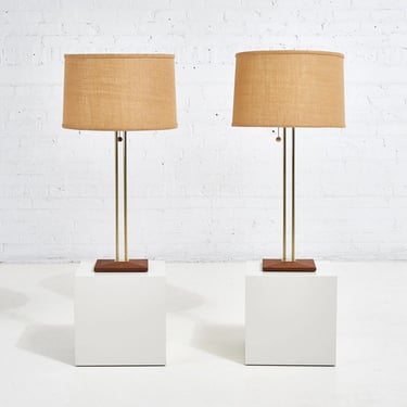 Pair of Gerald Thurston for Lightolier Table Lamps, 1950