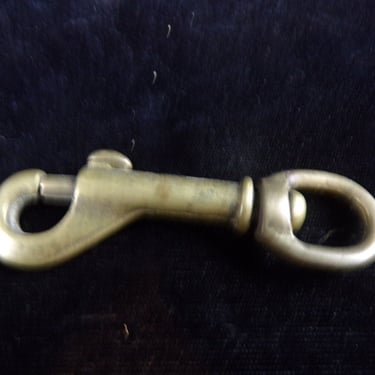ws/Small Diameter Swivel Bolt Boat Snap, Solid Brass, Unmarked