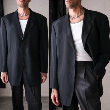 Vintage 90s Giorgio Armani Black Short Lapel Three | The Vault