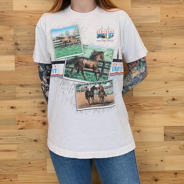 Vintage Kentucky Derby 117 Vintage 1991 Tee Shirt T-Shirt 