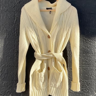 Cream Cable Knit Sweater