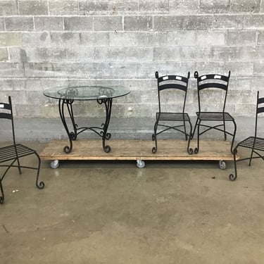 Curly Swirly Steel Patio Set (Seattle)