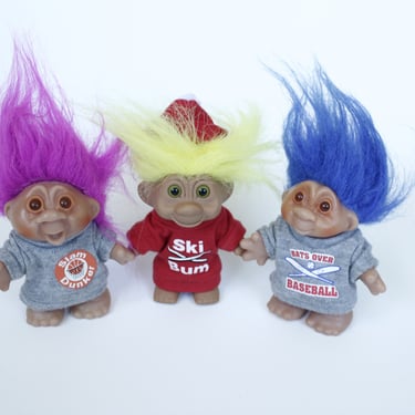 Vintage 80s & 90s Sports Themed Troll Gang - Troll Doll Friends - Troll Pack 