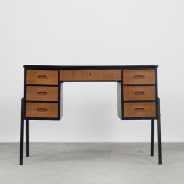 Vintage Swedish Mid-Century Modern Teak Desk, 1960s 