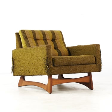 Adrian Pearsall for Craft Associates Mid Century Sleigh Leg Lounge Chair - mcm 