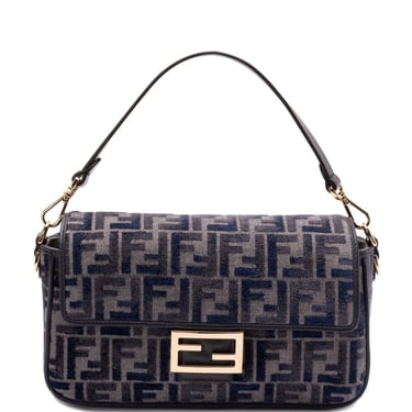 Fendi Women Baguette Chenille Shoulder Bag