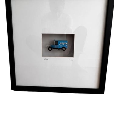 Toy Truck Shadow Box  Art JB240-36