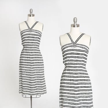 Vintage 90s striped halter top Dress 