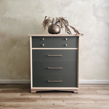 Two-Tone Highboy Dresser 